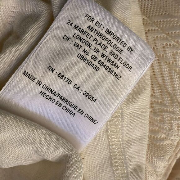 Anthropologie Meadow Rue Dress Size 2 Ivory Pleated Flapper NWT - Picture 9 of 10